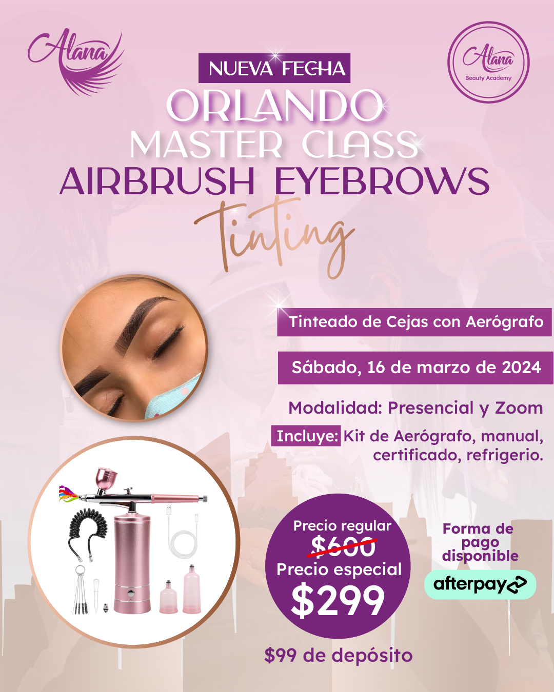 Nueva Fecha Orlando Máster Class AirBrush Brows