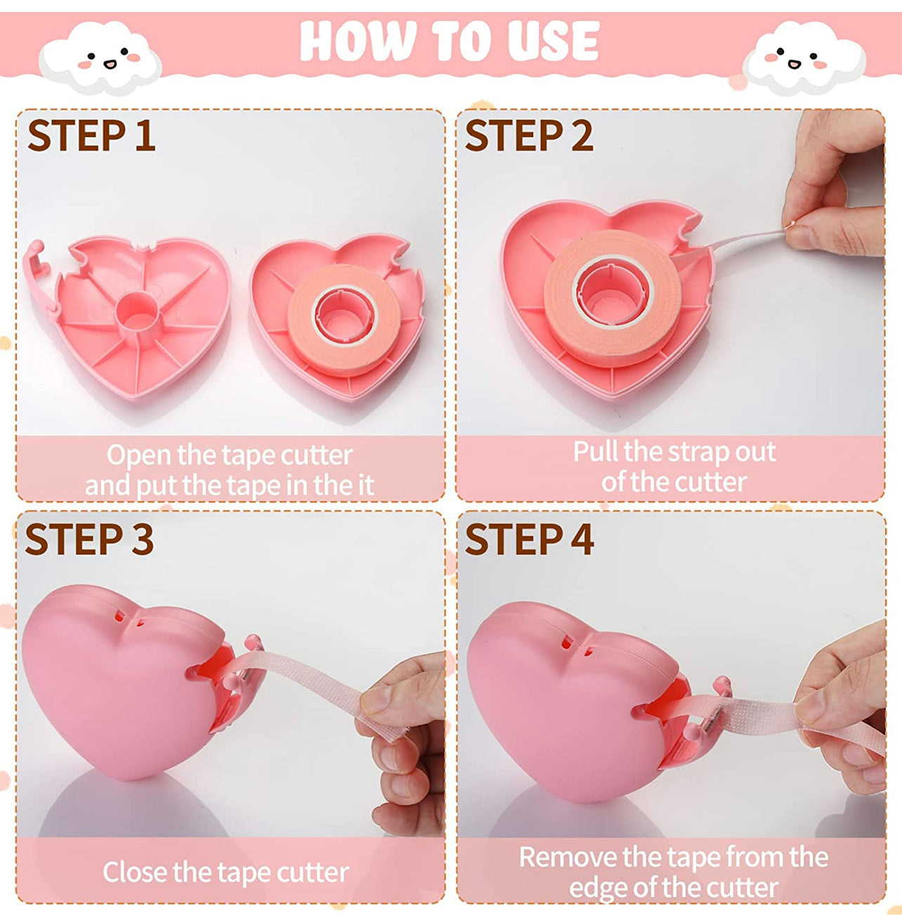 HEART TAPE CONTAINER